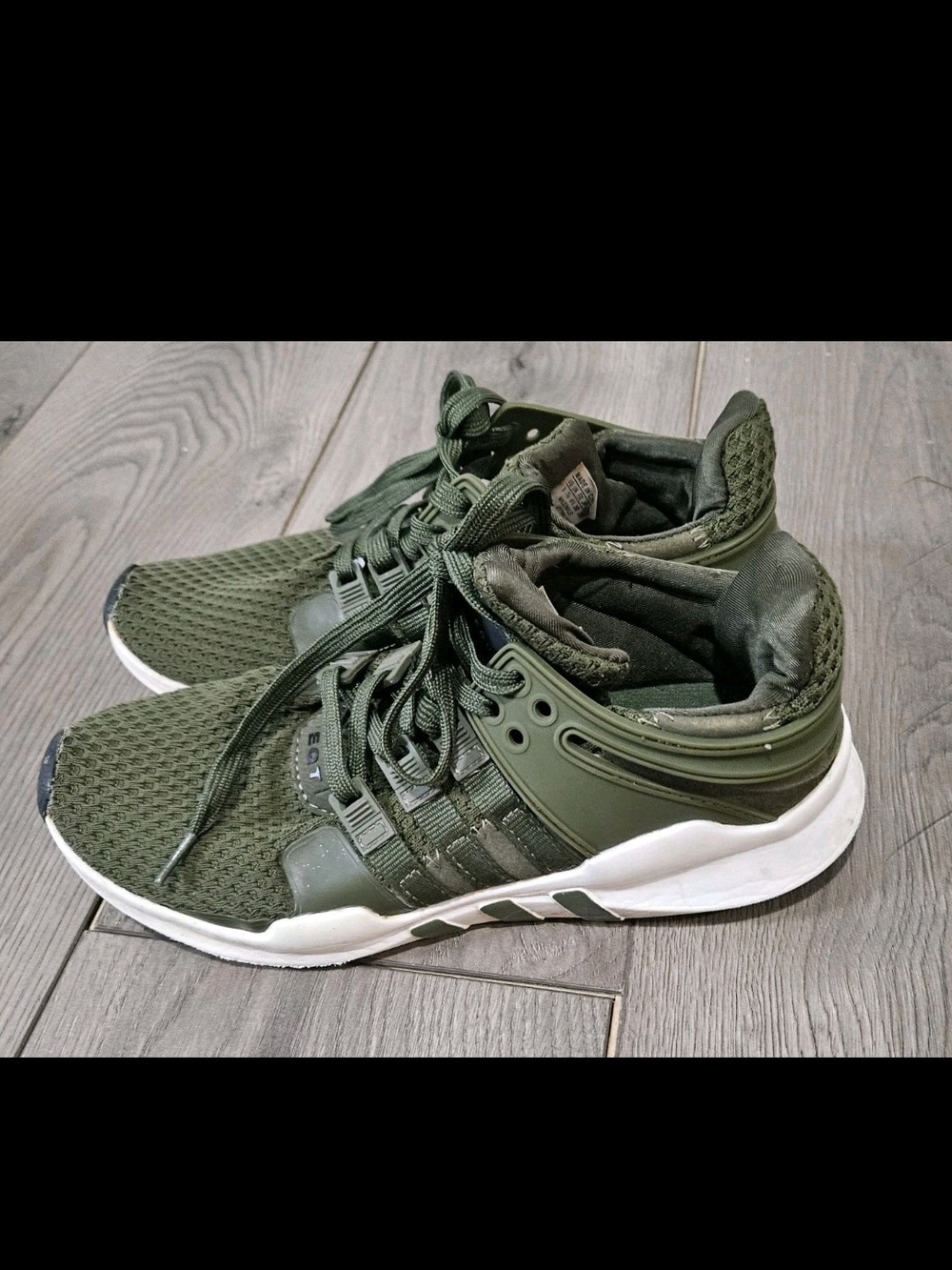 adidas EQT Support ADV 91-16 Olive Cargo Green Men's Size 8 Running Shoes S81491
